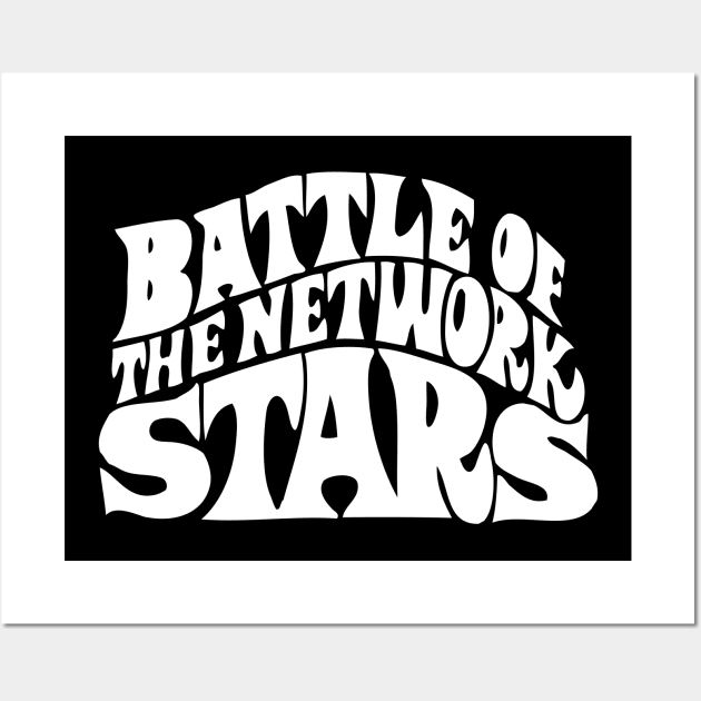 Battle of the Network Stars white version Wall Art by Evan Derian